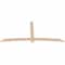 Ekena Millwork Bellingham Smooth Timber Gable Bracket, Douglas Fir, 108"W x 49"H x 1 1/2"D x 5 1/2"F, 11/12 Pitch GBW108X49X0206BEL00SDF - alternate 2